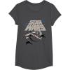 imageStar Wars Classic Death Star XWing Approach TShirtDark Heather Grey