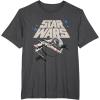 imageStar Wars Classic Death Star XWing Approach TShirtDark Heather Grey