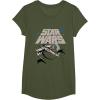 imageStar Wars Classic Death Star XWing Approach TShirtOlive Green