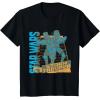 imageStar Wars Classic Stormtrooper Neon Distressed Grid TShirtBlack