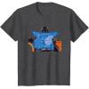 imageStar Wars Darth Vader Casually Reading Death Star Blueprints TShirtDark Heather Grey