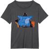 imageStar Wars Darth Vader Casually Reading Death Star Blueprints TShirtDark Heather Grey
