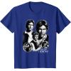 imageStar Wars Han Solo I Know Black ampamp White Portrait TShirtRoyal Blue