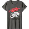 imageStar Wars Millennium Falcon May The Force Be With You TShirtAsphalt Grey
