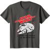 imageStar Wars Millennium Falcon May The Force Be With You TShirtAsphalt Grey