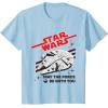 imageStar Wars Millennium Falcon May The Force Be With You TShirtBaby Blue