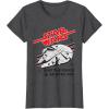 imageStar Wars Millennium Falcon May The Force Be With You TShirtDark Heather Grey