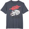 imageStar Wars Millennium Falcon May The Force Be With You TShirtHeather Blue