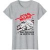 imageStar Wars Millennium Falcon May The Force Be With You TShirtHeather Grey