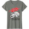 imageStar Wars Millennium Falcon May The Force Be With You TShirtOlive Heather