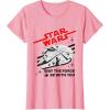 imageStar Wars Millennium Falcon May The Force Be With You TShirtPink