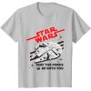 imageStar Wars Millennium Falcon May The Force Be With You TShirtSilver Grey