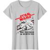 imageStar Wars Millennium Falcon May The Force Be With You TShirtSilver Grey