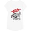 imageStar Wars Millennium Falcon May The Force Be With You TShirtWhite
