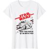 imageStar Wars Millennium Falcon May The Force Be With You TShirtWhite