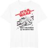 imageStar Wars Millennium Falcon May The Force Be With You TShirtWhite