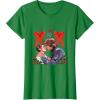 imageStar Wars Princess Leia Han Solo Mistletoe Kiss Holiday TShirtKelly Green