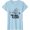 imageStar Wars The Mandalorian The Force Is Strong With This One TShirtBaby Blue