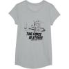 imageStar Wars The Mandalorian The Force Is Strong With This One TShirtHeather Grey