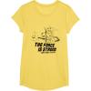 imageStar Wars The Mandalorian The Force Is Strong With This One TShirtLemon Yellow