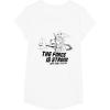 imageStar Wars The Mandalorian The Force Is Strong With This One TShirtWhite