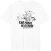 imageStar Wars The Mandalorian The Force Is Strong With This One TShirtWhite
