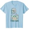 imageStar Wars The Mandalorian and Grogu This is the Way Cute TShirtBaby Blue