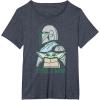 imageStar Wars The Mandalorian and Grogu This is the Way Cute TShirtHeather Blue