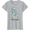 imageStar Wars The Mandalorian and Grogu This is the Way Cute TShirtHeather Grey