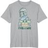 imageStar Wars The Mandalorian and Grogu This is the Way Cute TShirtHeather Grey