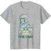 imageStar Wars The Mandalorian and Grogu This is the Way Cute TShirtHeather Grey