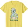imageStar Wars The Mandalorian and Grogu This is the Way Cute TShirtLemon Yellow
