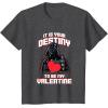 imageStar Wars Valentines Day Vader It Is Your Destiny Be Mine TShirtDark Heather Grey