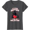 imageStar Wars Valentines Day Vader It Is Your Destiny Be Mine TShirtDark Heather Grey