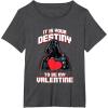 imageStar Wars Valentines Day Vader It Is Your Destiny Be Mine TShirtDark Heather Grey