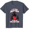 imageStar Wars Valentines Day Vader It Is Your Destiny Be Mine TShirtHeather Blue