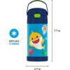 imageTHERMOS FUNTAINER Water Bottle with Straw  12 Ounce  Kids Stainless Steel Vacuum Insulated Water Bottle with Lid MandalorianBaby Shark