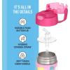 imageTHERMOS FUNTAINER Water Bottle with Straw  12 Ounce  Kids Stainless Steel Vacuum Insulated Water Bottle with Lid MandalorianBarbie