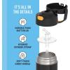 imageTHERMOS FUNTAINER Water Bottle with Straw  12 Ounce  Kids Stainless Steel Vacuum Insulated Water Bottle with Lid MandalorianBatman