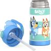 imageTHERMOS FUNTAINER Water Bottle with Straw  12 Ounce  Kids Stainless Steel Vacuum Insulated Water Bottle with Lid MandalorianBluey