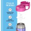 imageTHERMOS FUNTAINER Water Bottle with Straw  12 Ounce  Kids Stainless Steel Vacuum Insulated Water Bottle with Lid MandalorianLittle Mermaid