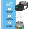 imageTHERMOS FUNTAINER Water Bottle with Straw  12 Ounce  Kids Stainless Steel Vacuum Insulated Water Bottle with Lid MandalorianMinecraft
