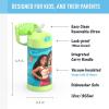 imageTHERMOS FUNTAINER Water Bottle with Straw  12 Ounce  Kids Stainless Steel Vacuum Insulated Water Bottle with Lid MandalorianMoana 2