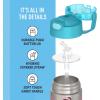 imageTHERMOS FUNTAINER Water Bottle with Straw  12 Ounce  Kids Stainless Steel Vacuum Insulated Water Bottle with Lid MandalorianMs Rachel