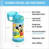 imageTHERMOS FUNTAINER Water Bottle with Straw  12 Ounce  Kids Stainless Steel Vacuum Insulated Water Bottle with Lid MandalorianPRESCHOOL MICKEY