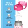 imageTHERMOS FUNTAINER Water Bottle with Straw  12 Ounce  Kids Stainless Steel Vacuum Insulated Water Bottle with Lid MandalorianPRESCHOOL MINNIE