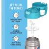 imageTHERMOS FUNTAINER Water Bottle with Straw  12 Ounce  Kids Stainless Steel Vacuum Insulated Water Bottle with Lid MandalorianScoobyDoo