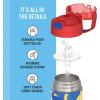 imageTHERMOS FUNTAINER Water Bottle with Straw  12 Ounce  Kids Stainless Steel Vacuum Insulated Water Bottle with Lid MandalorianSonic the Hedgehog