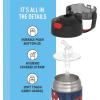 imageTHERMOS FUNTAINER Water Bottle with Straw  12 Ounce  Kids Stainless Steel Vacuum Insulated Water Bottle with Lid MandalorianSpiderMan