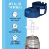 imageTHERMOS FUNTAINER Water Bottle with Straw  12 Ounce  Kids Stainless Steel Vacuum Insulated Water Bottle with Lid MandalorianThor